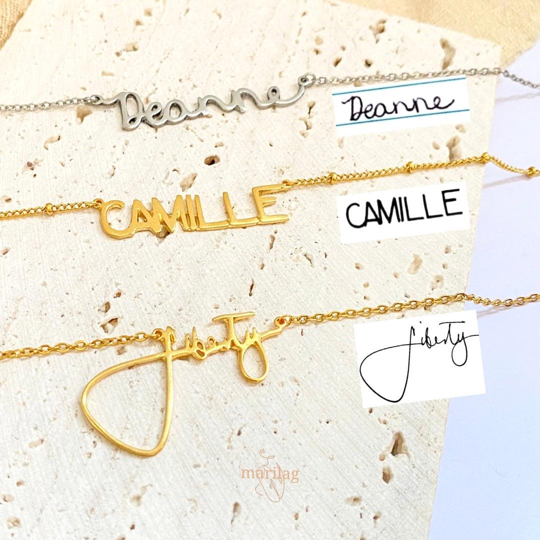 Handwriting Name Necklace