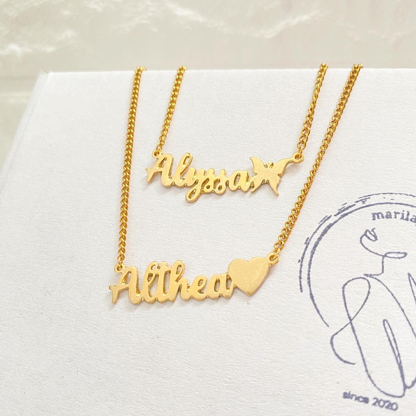 Name Necklace with Design